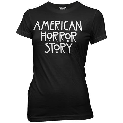 American Horror Story Logo Black Juniors T-Shirt